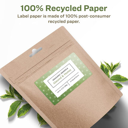 Avery EcoFriendly Matte White Recycled Rectangle Labels, 2.5" x 4", Print-to-The-Edge, Matte White Labels, Permanent Adhesive, Laser/Inkjet Printable, 300 Total