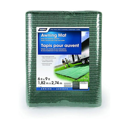 Camco 42880 Reversible Awning Leisure Mat, 1.83 x 2.74 m, Green