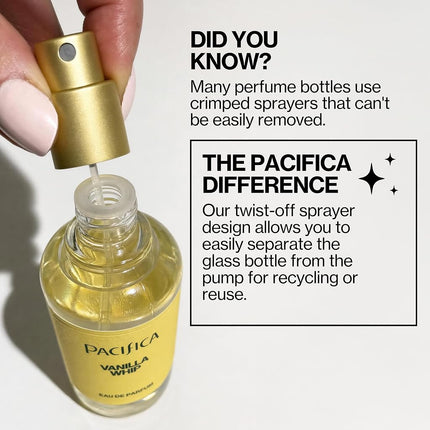 Perfume en aerosol lila francesa de Pacifica - Fragancia floral vegana limpia para mujeres, notas de lila recién cortada y magnolia atalcada, aroma primaveral romántico de larga duración, 1 oz