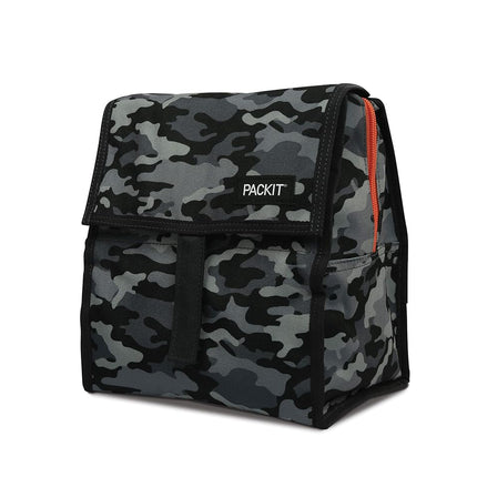 Freezable Lunch Bag, Charcoal Camo