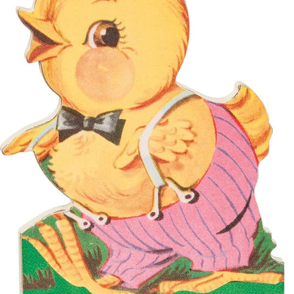 Primitives by Kathy Easter Decorations — Set of 5 Wooden Retro Easter Stand-Ups — 4.5"
