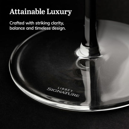Libbey Signature Greenwich – Coffret cadeau de 4 verres à vin rouge de 710 ml