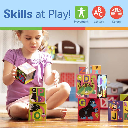 Alphabet Nesting & Stacking Cardboard Blocks