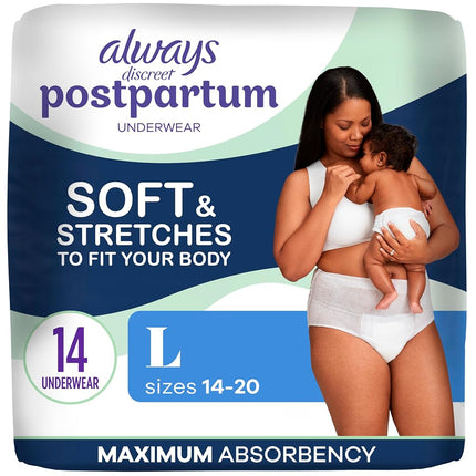 Always Discreet Postpartum and Adult Incontinence 