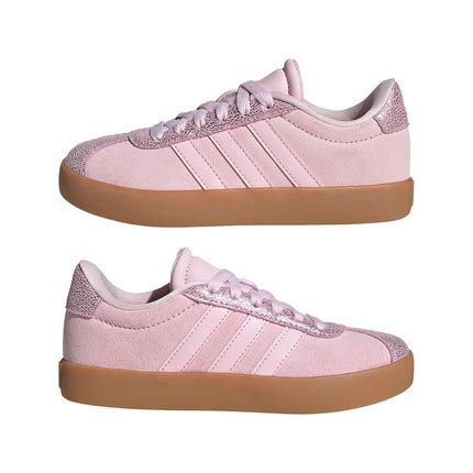 adidas Unisex Kids VL Court 3.0 Shoes Kids, Clear Pink/Clear pink/GUM10, 6.5 UK