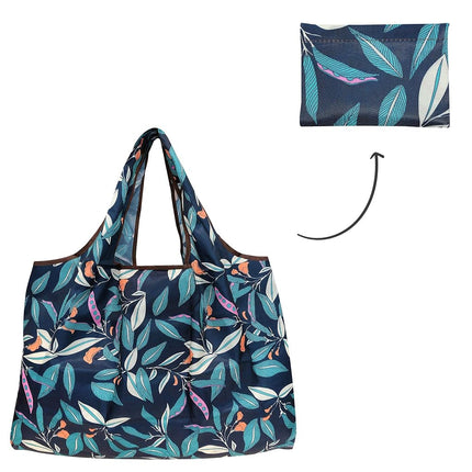 Wrapables A72044c Eco-Friendly Large Nylon (Set of 3) Reusable Shopping Bag, Tropical