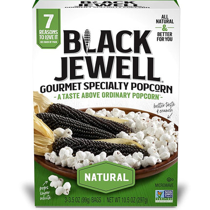 Black Jewell Microwave Popcorn - Natural - Case Of