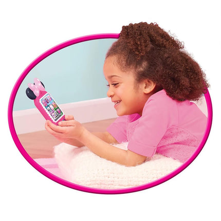 Minnie Bow-Tique Why Hello Pretend Play Cell Phone, Lights and Sounds, Toy for Fans, Girls, Kids Ages 3 and Up