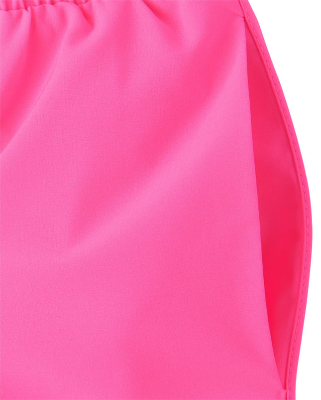 The Children's Place Girls' Athletic Pull on Shorts, Neon Peony, X-Large