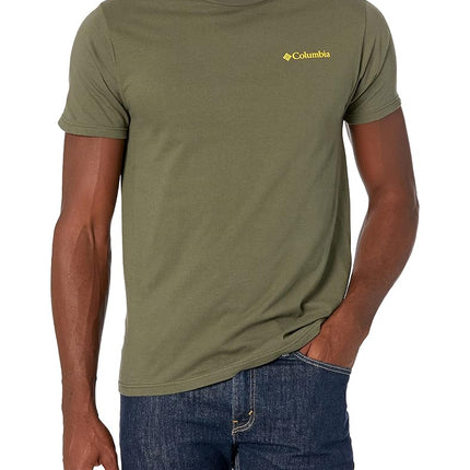 Columbia Men's Graphic T-Shirt, Surplus Green/Puns