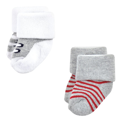 Luvable Friends Baby, Athletic 12-Pack, Unisex Newborn Terry Socks, 0-6 Months, XX-Large (Pack of 12)