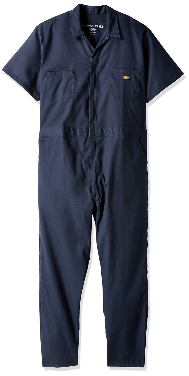 Dickies Men's Flex Short Sleeve Coverall, Dark Nav
