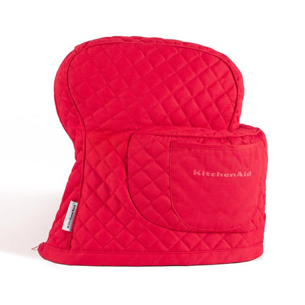 Housse matelassée ajustée KitchenAid pour batteur sur socle à tête inclinable, coloris rouge Passion, 36,5 x 45,7 cm