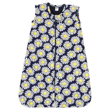 Gigoteuse en fausse fourrure peluche Hudson Baby Unisexe, Couverture portable, Navy Daisy, 0-6 mois