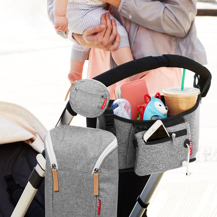 Bolsa para dos biberones Skip Hop Grab and Go, gris melange