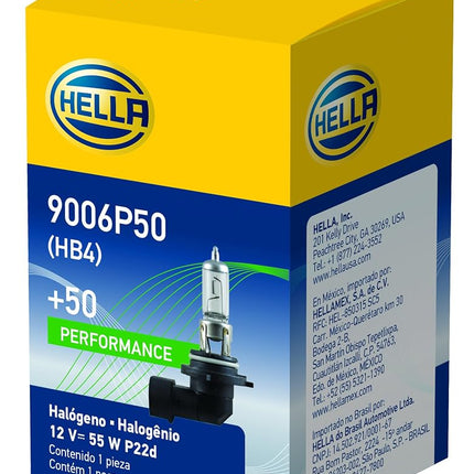 HELLA 9006P50 +50 Performance Bulb, 12V, 55W