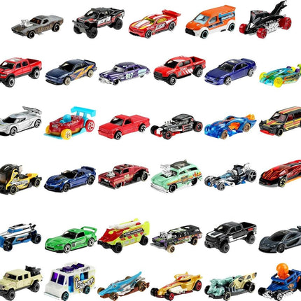 Hot Wheels 36 Car Pack, Multi-Pack of 1:64 Scale Modern & Classic Hot Wheels Vehicles for Play or Display, Gift for Car Enthusiasts, Collectors & Kids 3 Years Old & Up, GWN98