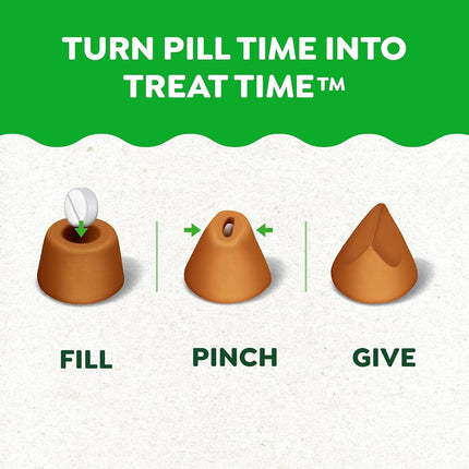 GREENIES PILL POCKETS Capsule Size Natural Dog Treats with Chicken Flavor, (6) 7.9 oz. Packs (180 Treats)