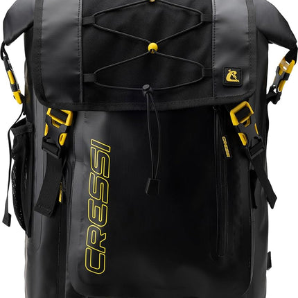 Cressi Venom Dry Backpack - Waterproof Bag/Backpack for Sports Activities, Black, 30 L, Unisex Adult
