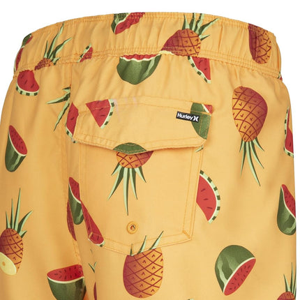 Short de bain imprimé Hurley pour garçons, Nectarine, 4T