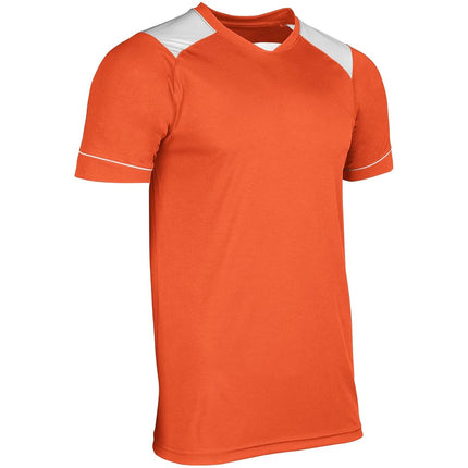 CHAMPRO Men's Attacker Adult Soccer Jersey, Orange, White, Medium