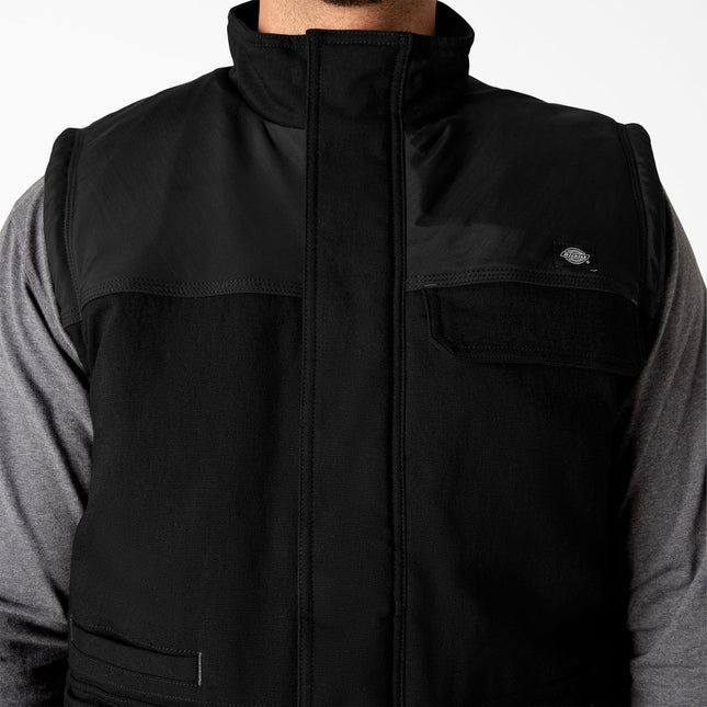 FLEX Duck Canvas Insulated Vest, BLACK, 2X
