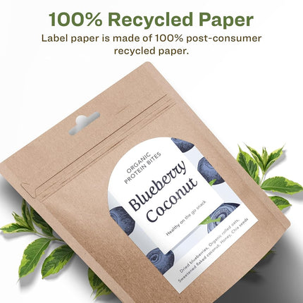 Avery EcoFriendly Matte White Recycled Arched Labels, 4.75" x 3.5", Print-to-The-Edge, Matte White Labels, Permanent Adhesive, Laser/Inkjet Printable, 400 Total