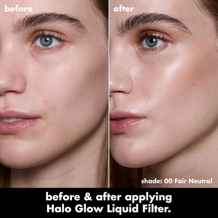 e.l.f. Halo Glow Liquid Filter, Complexion Booster For A Glowing, Soft-Focus Look, Infused With Hyaluronic Acid, Vegan & Cruelty-Free, 00 Fair
