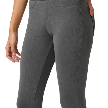 No Nonsense womensClassic Indigo Denim Jean Leggings Leggings Pants - Grey - 3X