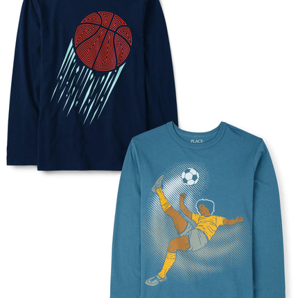 The Children's Place Boys' Sports Long Sleeve Grap