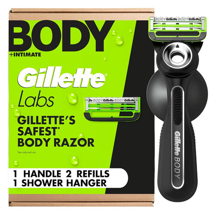 Gillette Labs Body + Intimate Razor For Men, Handl