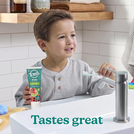 Tom's of Maine Kid's Natural Fluoride Toothpaste, Watermelon, 5.1 oz. 3-pack (Packaging May Vary)
