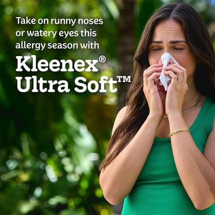 Ultra Soft Facial Tissues, 3 Flat Boxes, 120 Tissues per Box, 3-Ply (360 Total Tissues), Packaging May Vary