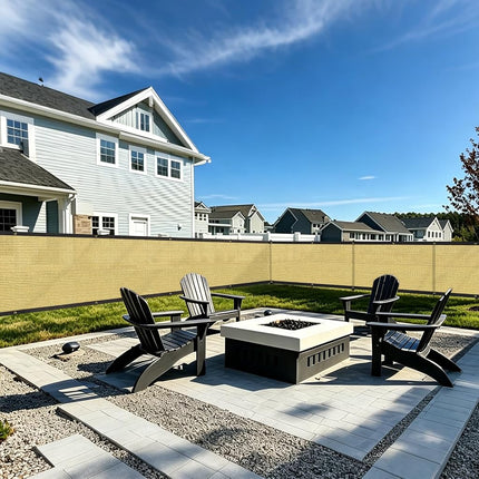 Kanagawa Privacy Screen Fence 5 x 50ft, 90% Blockage Screen, Sand
