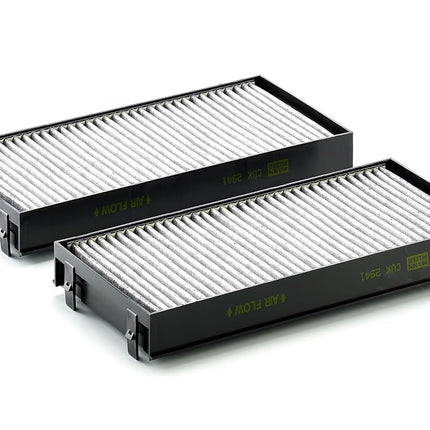MANN-FILTER CUK 2941-2 Cabin Air Filter - Pollen Filter with Activated Carbon - (set of 2) for Cars + Transporters