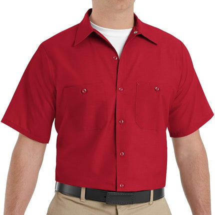 Red Kap Men's Industrial Work Shirt, Regular Fit, 