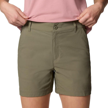 Columbia Women's Leslie Falls Short 2, Hiking Shorts, Stone Green, W12/L5