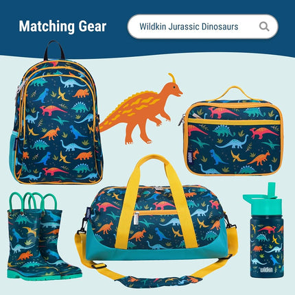 Alfombrilla Wildkin acolchada para siestas para niños – Microfibra suave con almohada y correas elásticas para la escuela y viajes - Dinosaurios jurásicos