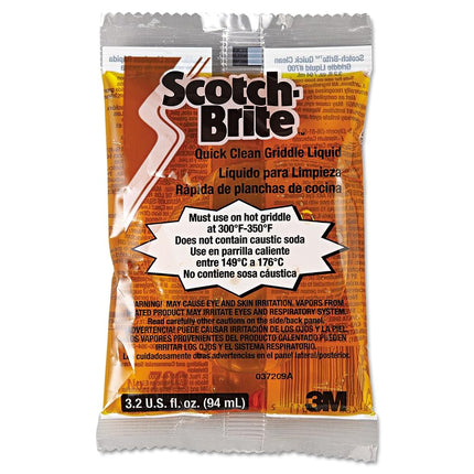 Scotch-Brite - Quick Clean Griddle Liquid, 3.2oz Packet, 40/Carton 29603 (DMi CT