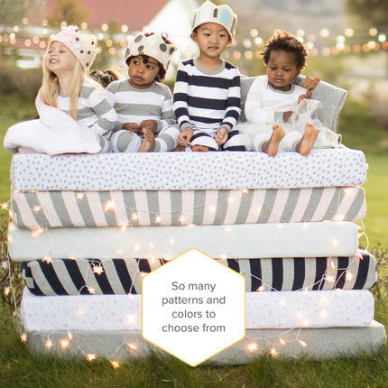 Burt's Bees Baby - Fitted Crib Sheet, Solid Color 100% Organic Cotton Crib Sheet for Standard Crib and Toddler Mattresses (Indigo Blue)28" x 52" (Pack of 1)