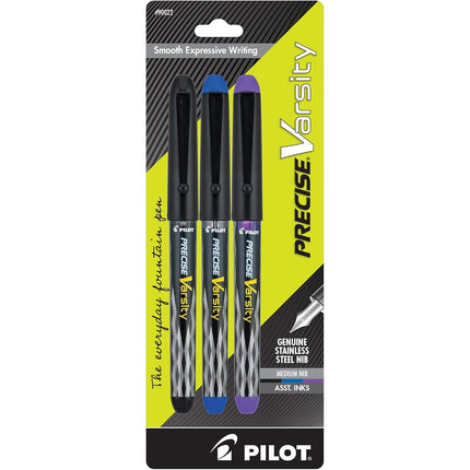 Pilot Varsity Disposable Fountain Pens, 3-Pack, Bl