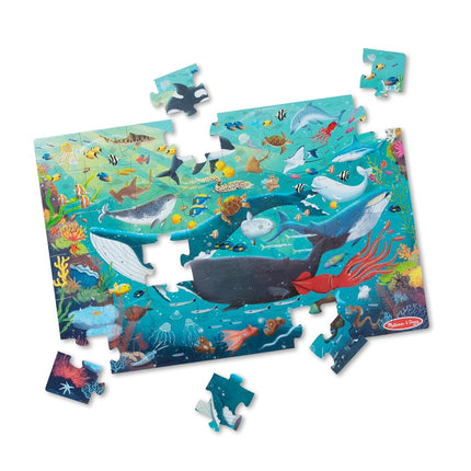 Melissa & Doug New! Underwater 48pc Floor Puzzle