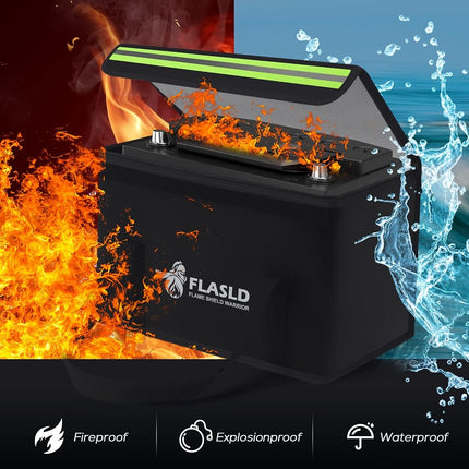 FLASLD Large Fireproof Lipo Bag for Lithium Battery Storage and Charging, 14 x 7.8 x 9.5in Waterproof Box for Documents and Valuables