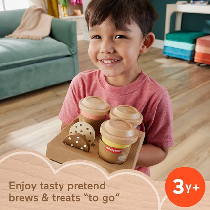 Fisher-Price Wood Coffee To Go Café Set