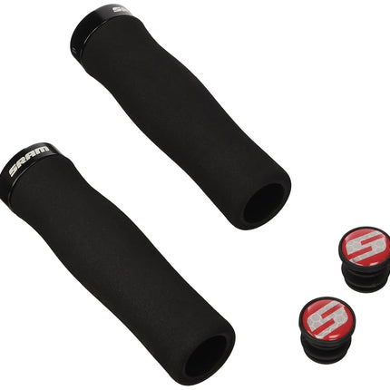 SRAM Locking Foam Contour Grips with Single Black 