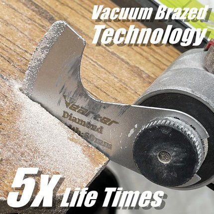 Vearter 7PCS Diamond Oscillating Saw Blades Kit, for Grit Grout Removal