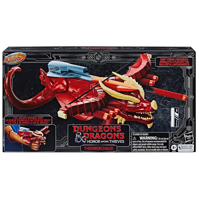 Nerf Dungeons & Dragons Themberchaud Dart Crossbow, 6 Elite Darts, D&D Outdoor Games, Blaster Toys, Ages 8 & Up