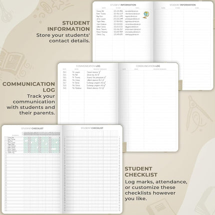 Clever Fox Teacher Planner, School & Homeschool Book, B5 Size Foggy Alps