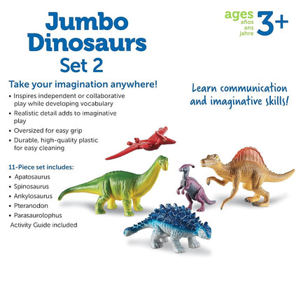 Learning Resources Jumbo Dinosaurs Set 2 Multicoloured LER0837