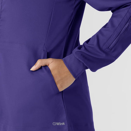WonderWink womens Jacket, Grape, 3X